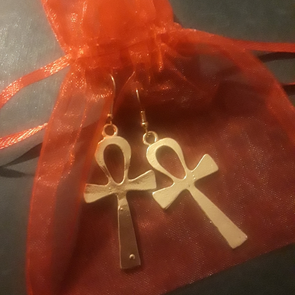 Ankh earrings